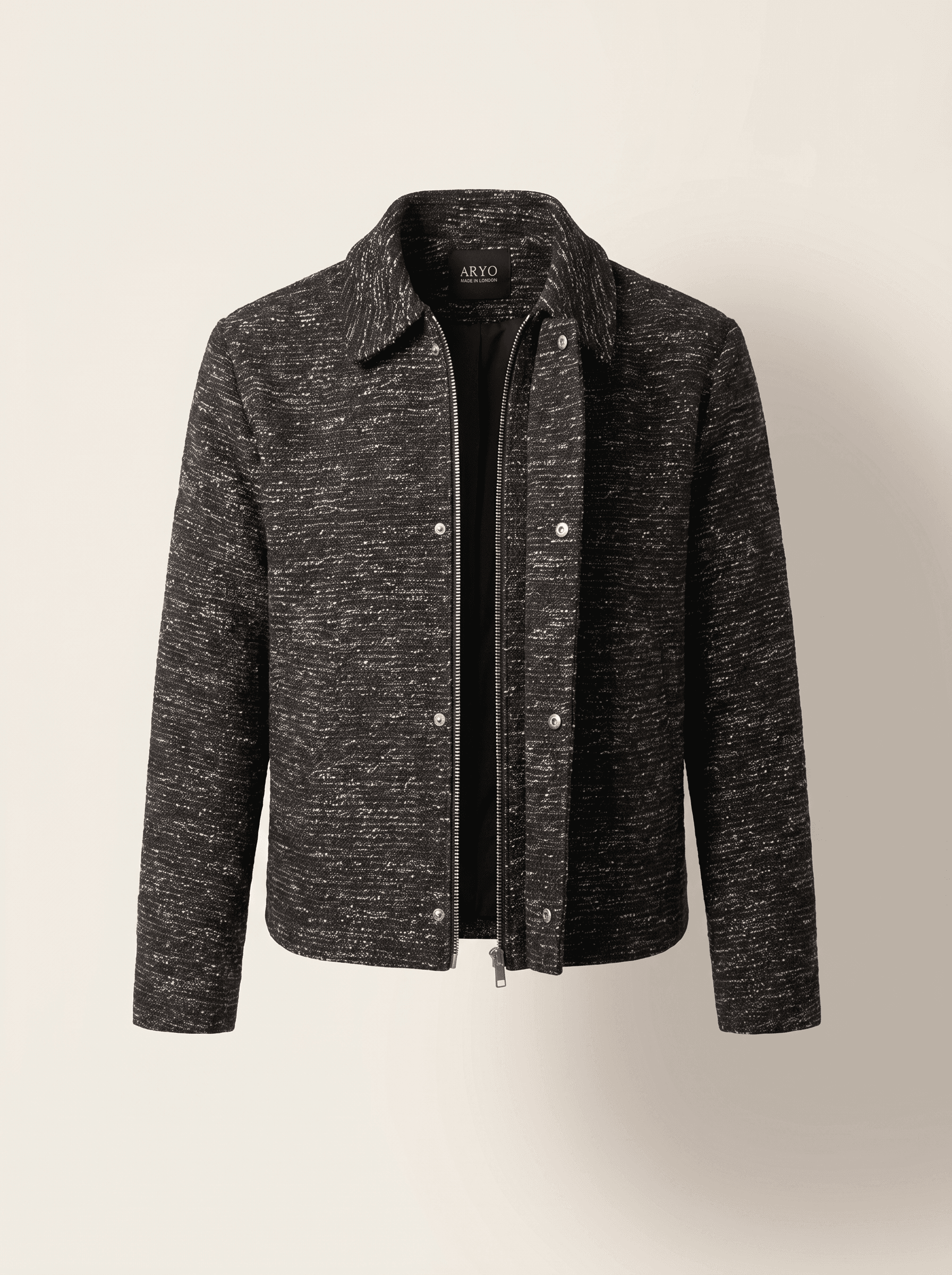 Structure Jacket in Noir